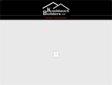 Tablet Screenshot of knoblauchbuilders.com